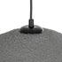 GloboStar® STONE 204-0122 Μοντέρνο Κρεμαστό Φωτιστικό Καμπάνα Μονόφωτο 1 x E27 IP20 Γκρι Σκoύρο Πολυστερίνη με Ρητίνη - Μ31.5 x Π35 x Υ26cm - ledmania.gr