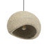 GloboStar® STONE 204-0123 Μοντέρνο Κρεμαστό Φωτιστικό Καμπάνα Μονόφωτο 1 x E27 IP20 Μπεζ Πολυστερίνη με Μπεζ Ρητίνη - Μ31.5 x Π35 x Υ26cm - ledmania.gr