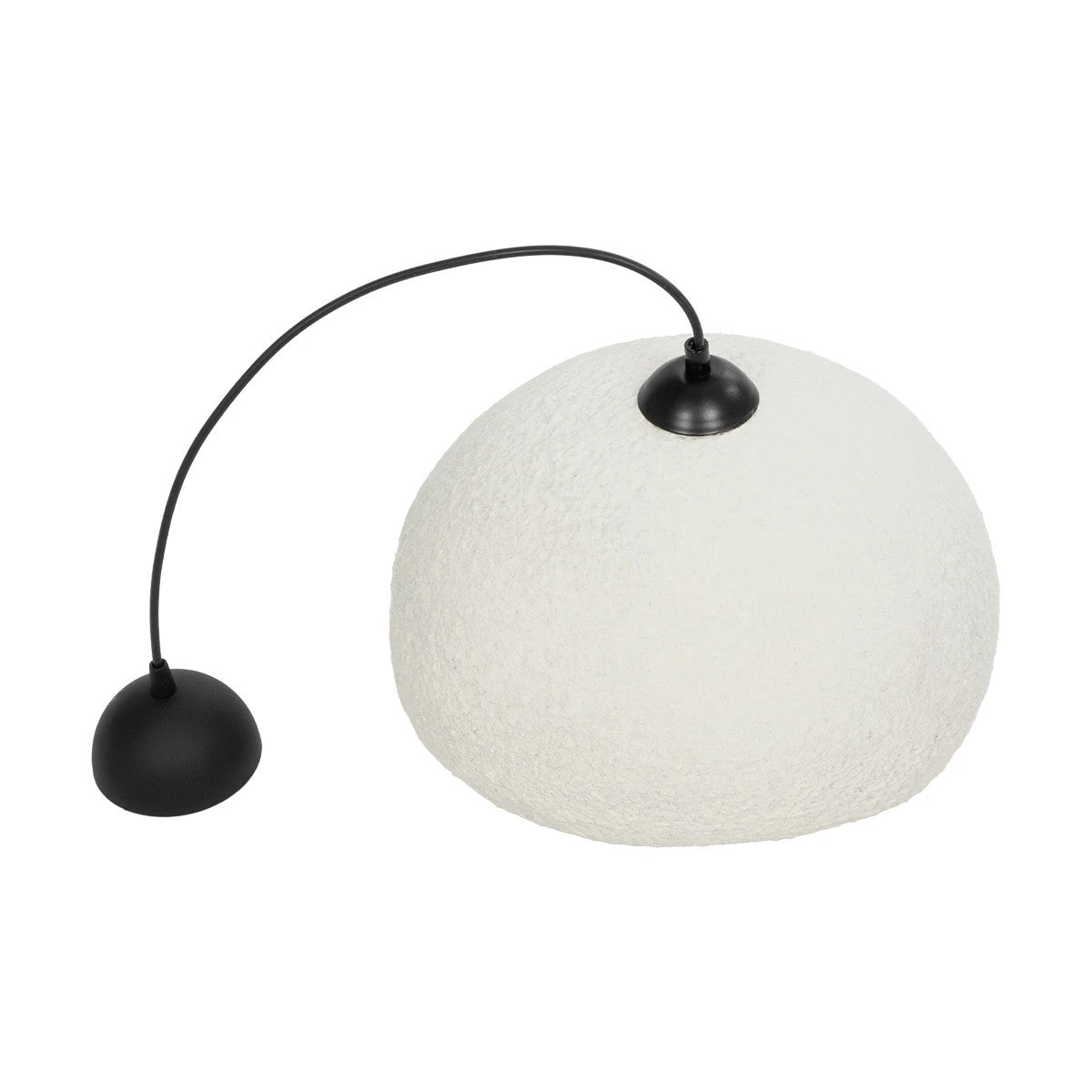 GloboStar® STONE 204-0124 Μοντέρνο Κρεμαστό Φωτιστικό Καμπάνα Μονόφωτο 1 x E27 IP20 Γκρι Πολυστερίνη με Γκρι Ρητίνη - Μ31.5 x Π35 x Υ26cm - ledmania.gr