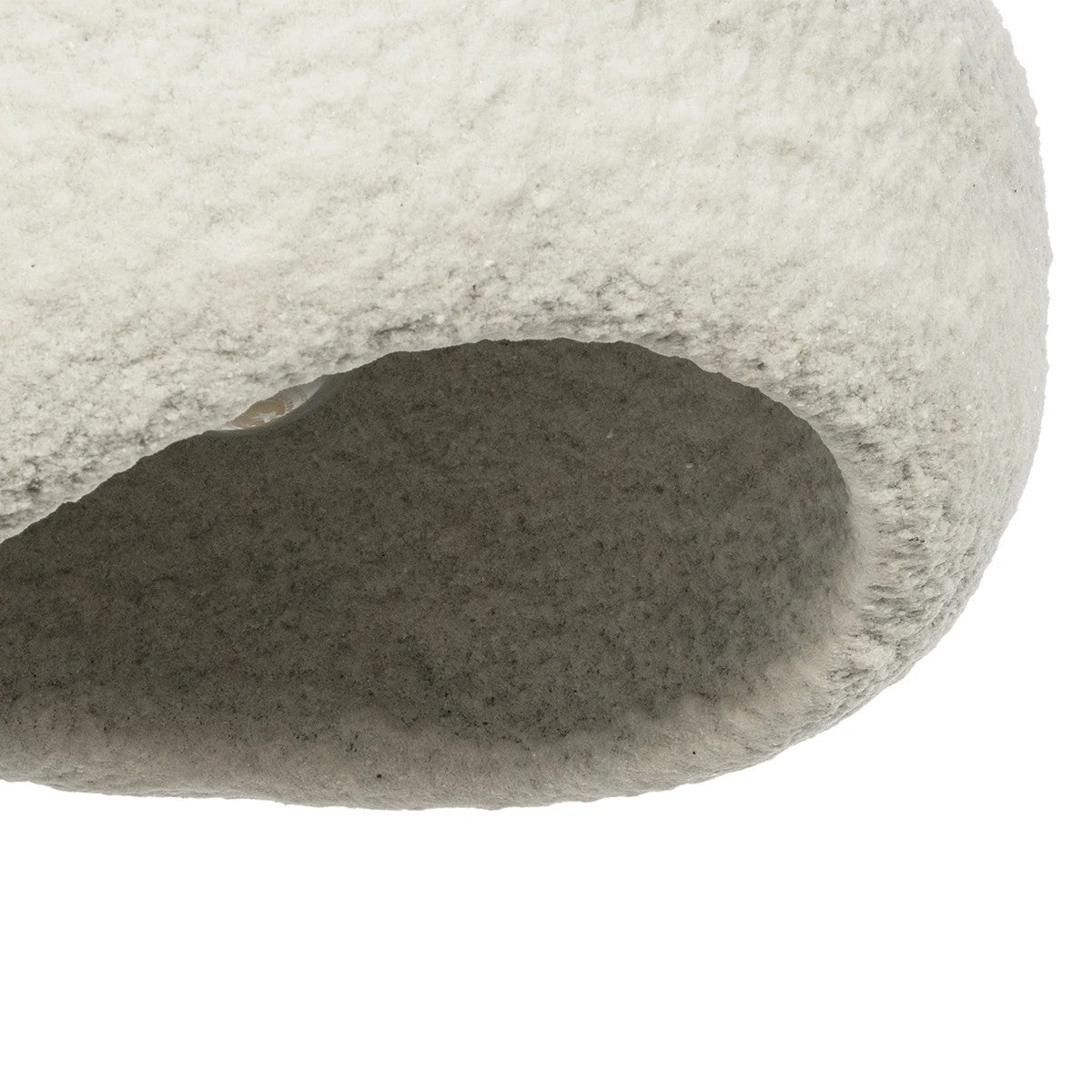 GloboStar® STONE 204-0124 Μοντέρνο Κρεμαστό Φωτιστικό Καμπάνα Μονόφωτο 1 x E27 IP20 Γκρι Πολυστερίνη με Γκρι Ρητίνη - Μ31.5 x Π35 x Υ26cm - ledmania.gr