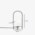 GloboStar® SPIDY 204-0139 Μοντέρνο Eπιτραπέζιο Φωτιστικό Μονόφωτο 1 x E27 IP20 Μαύρο Μέταλλο με Λευκό Γυαλί - Μ20 x Π20 x Υ37cm - ledmania.gr