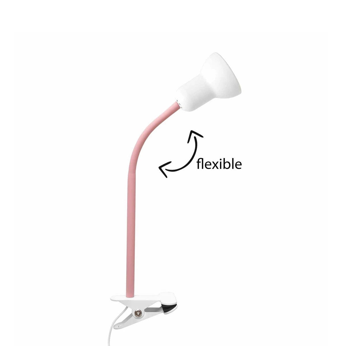 GloboStar® TAVOLO 204-0154 Παιδικό Eπιτραπέζιο Φωτιστικό Μονόφωτο 1 x E27 IP20 Ροζ & Λευκό Πλαστικό - Μ11 x Π9 x Υ35cm - ledmania.gr