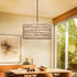 GloboStar® POMEGRANDE 204-0161 Boho Κρεμαστό Φωτιστικό Kαπέλο Μονόφωτο 1 x E27 IP20 Μπεζ Rattan - Μ29 x Π29 x Υ15cm - ledmania.gr