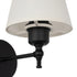 GLOBOSTAR® ELEGANTE 204-0186 Μοντέρνο Φωτιστικό Τοίχου - Απλίκα με Ντουί 1 x E27 AC 220-240V IP20 - Μαύρο & Μπεζ - Μ14 x Π22 x Υ24cm - ledmania.gr