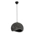 GloboStar® STONE 204-0194 Μοντέρνο Κρεμαστό Φωτιστικό Καμπάνα Μονόφωτο 1 x E27 IP20 Μαύρο Με Λευκό Πολυστερίνη με Ρητίνη - Μ35 x Π31 x Υ26cm - ledmania.gr