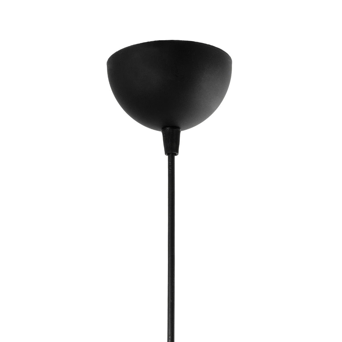 GloboStar® STONE 204-0194 Μοντέρνο Κρεμαστό Φωτιστικό Καμπάνα Μονόφωτο 1 x E27 IP20 Μαύρο Με Λευκό Πολυστερίνη με Ρητίνη - Μ35 x Π31 x Υ26cm - ledmania.gr