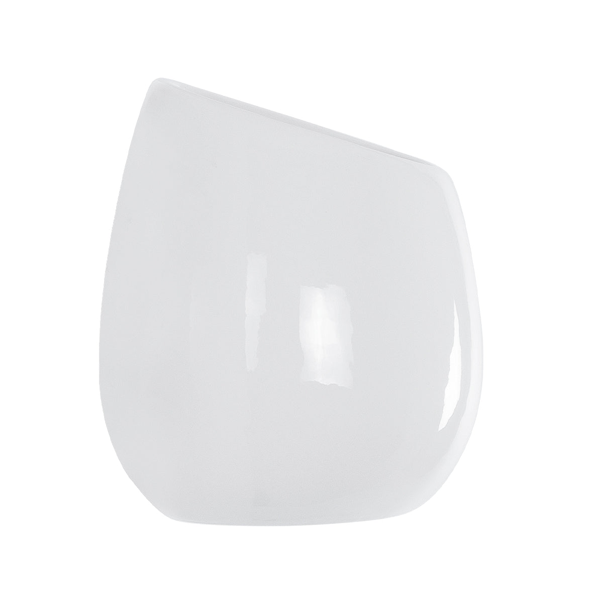 GloboStar® Artificial Garden GRENADA 20537 Διακοσμητικό Κεραμική Γλάστρα Λευκή Φ12 x Υ13 - ledmania.gr