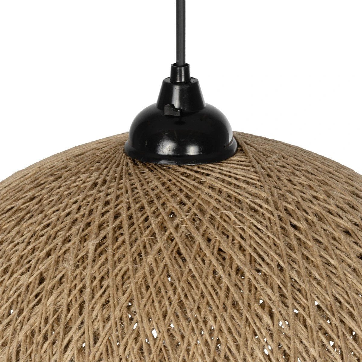 GLOBOSTAR® SOLEI 205-0001 Boho Κρεμαστό Φωτιστικό Οροφής με Ντουί 1 x E27 AC 220-240V IP20 - Μπεζ - M40 x Π40 x Υ45cm - ledmania.gr