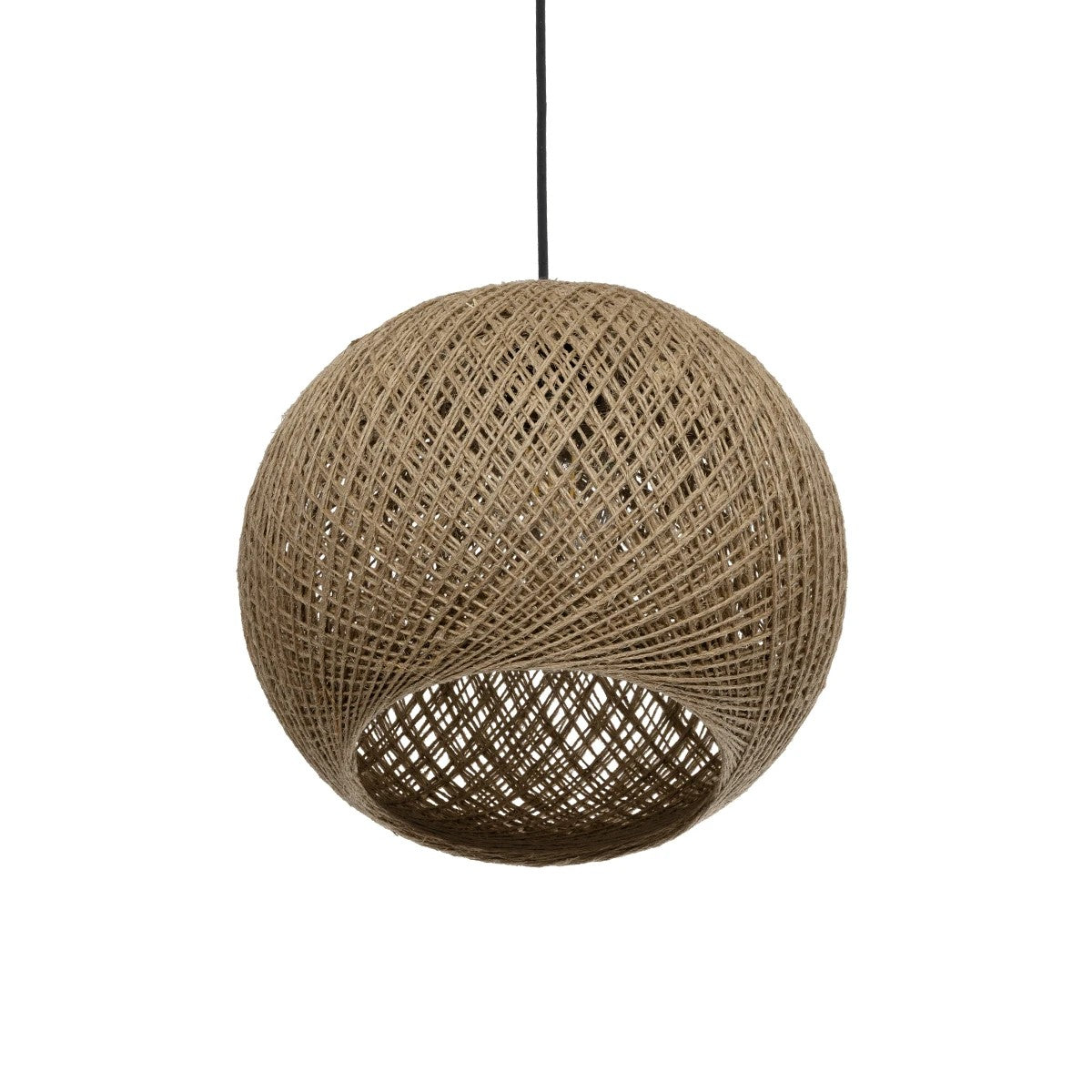 GLOBOSTAR® SOLEI 205-0002 Boho Κρεμαστό Φωτιστικό Οροφής με Ντουί 1 x E27 AC 220-240V IP20 - Μπεζ - M30 x Π30 x Υ35cm - ledmania.gr