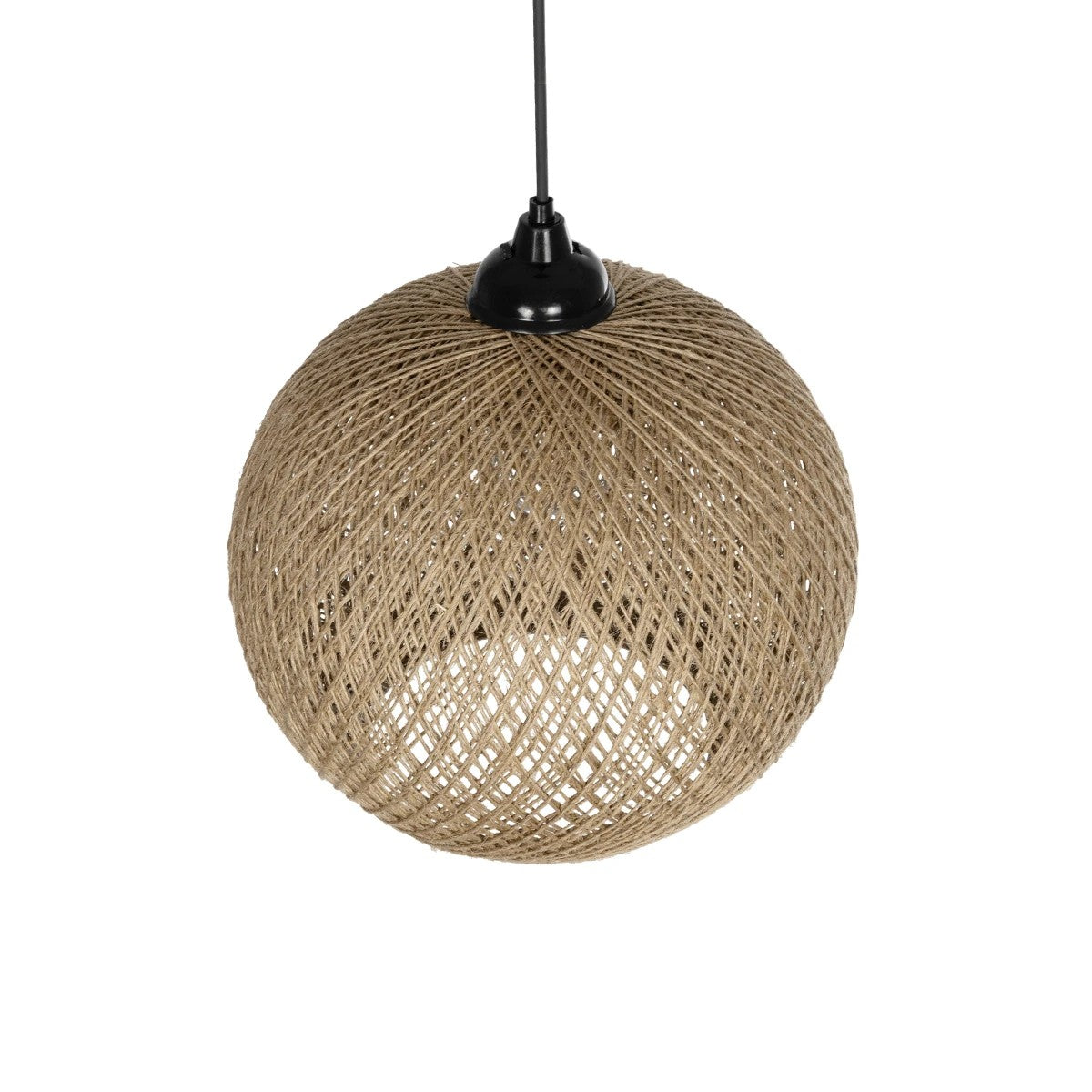 GLOBOSTAR® SOLEI 205-0002 Boho Κρεμαστό Φωτιστικό Οροφής με Ντουί 1 x E27 AC 220-240V IP20 - Μπεζ - M30 x Π30 x Υ35cm - ledmania.gr