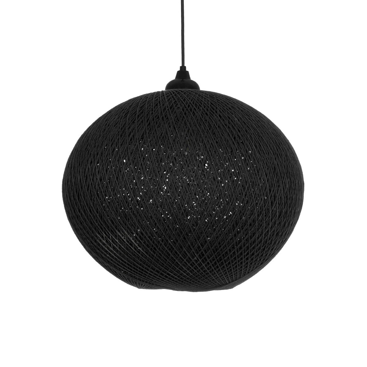 GLOBOSTAR® SOLEI 205-0004 Boho Κρεμαστό Φωτιστικό Οροφής με Ντουί 1 x E27 AC 220-240V IP20 - Μαύρο - M40 x Π40 x Υ45cm - ledmania.gr