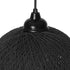 GLOBOSTAR® SOLEI 205-0006 Boho Κρεμαστό Φωτιστικό Οροφής με Ντουί 1 x E27 AC 220-240V IP20 - Μαύρο - M20 x Π20 x Υ25cm - ledmania.gr