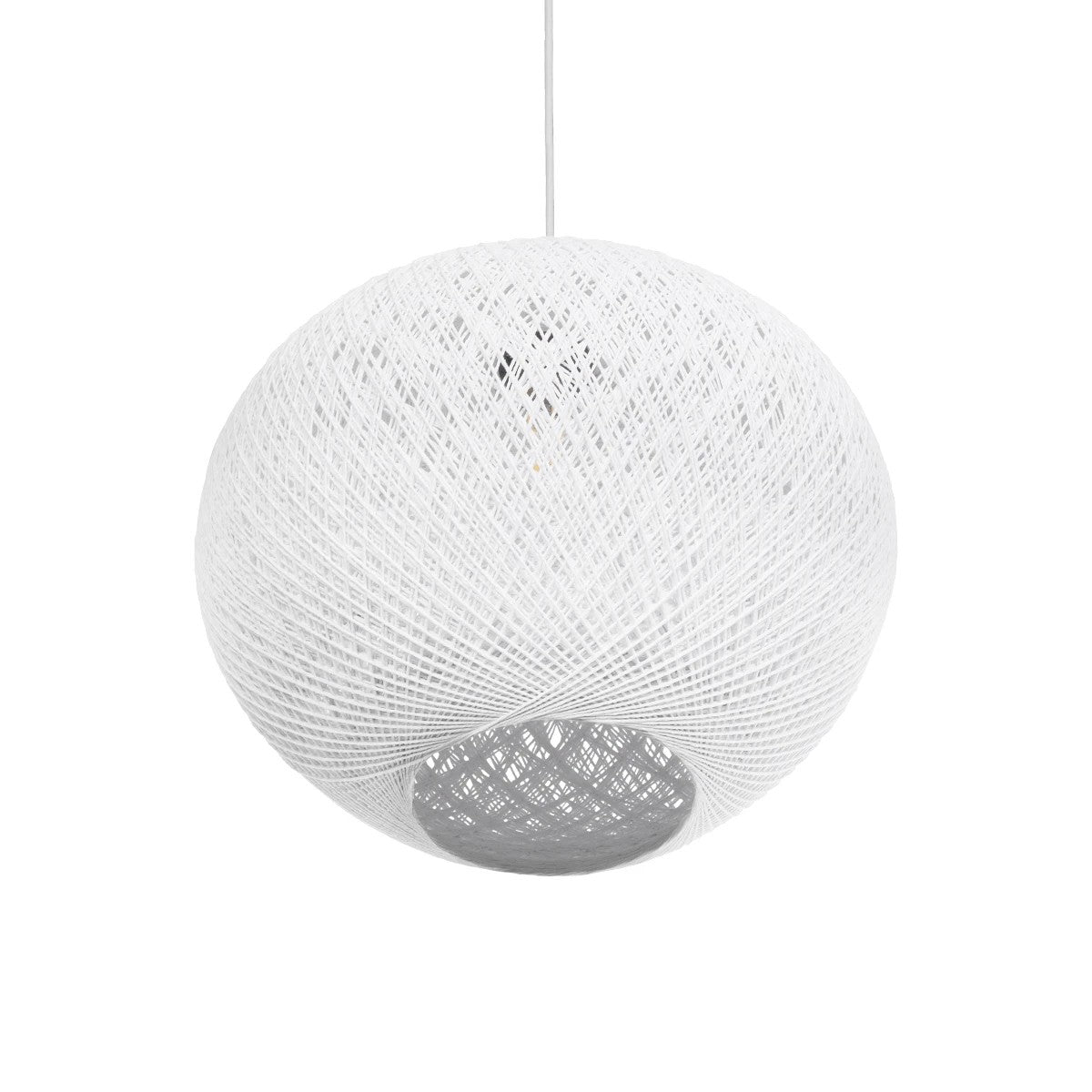 GLOBOSTAR® SOLEI 205-0007 Boho Κρεμαστό Φωτιστικό Οροφής με Ντουί 1 x E27 AC 220-240V IP20 - Λευκό - M40 x Π40 x Υ45cm - ledmania.gr