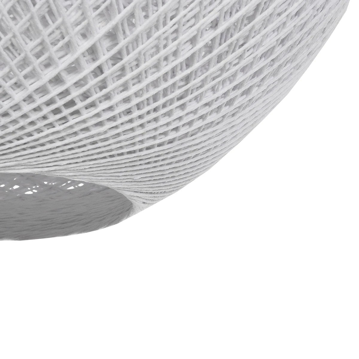 GLOBOSTAR® SOLEI 205-0007 Boho Κρεμαστό Φωτιστικό Οροφής με Ντουί 1 x E27 AC 220-240V IP20 - Λευκό - M40 x Π40 x Υ45cm - ledmania.gr