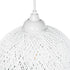GLOBOSTAR® SOLEI 205-0009 Boho Κρεμαστό Φωτιστικό Οροφής με Ντουί 1 x E27 AC 220-240V IP20 - Λευκό - M20 x Π20 x Υ25cm - ledmania.gr