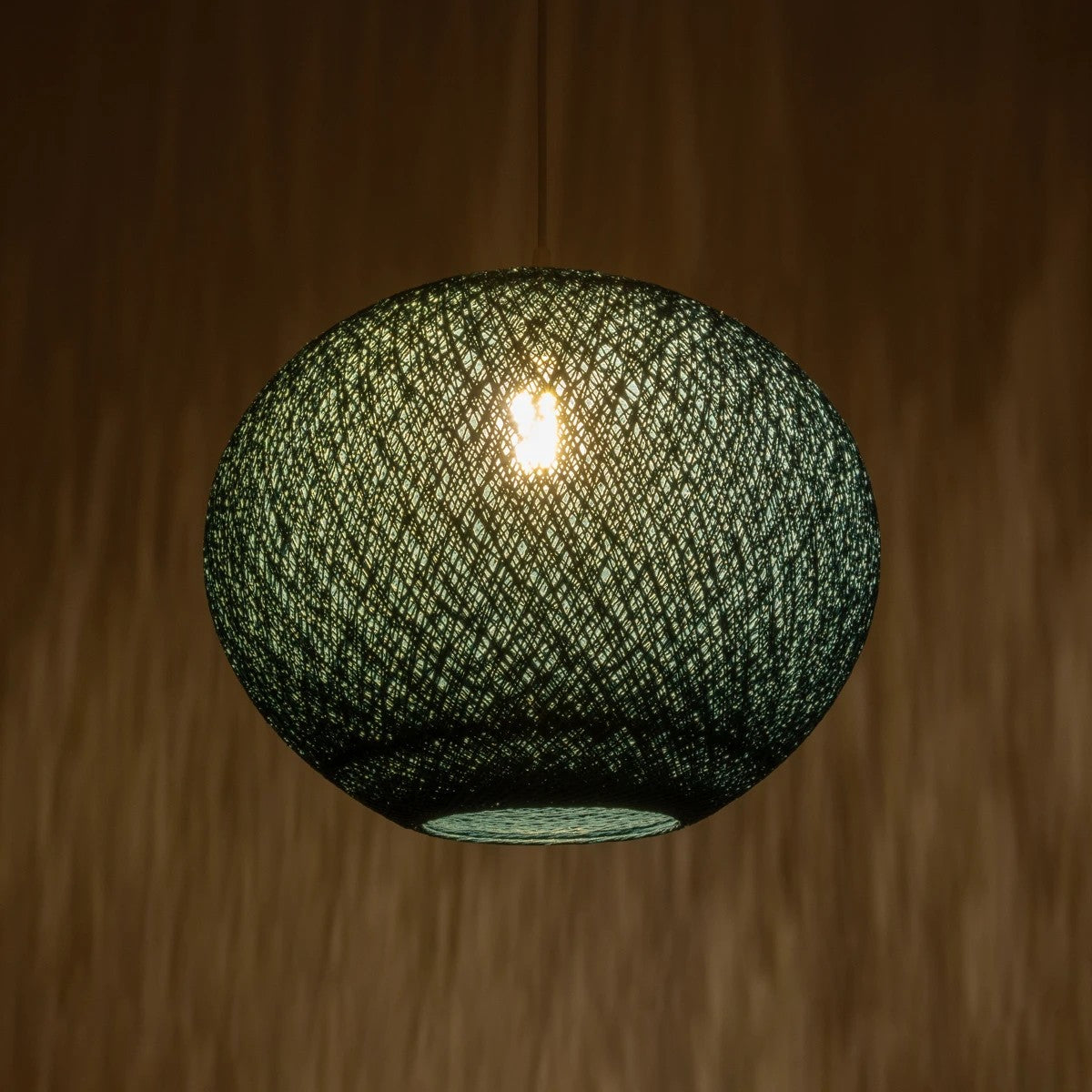 GLOBOSTAR® SOLEI 205-0010 Boho Κρεμαστό Φωτιστικό Οροφής με Ντουί 1 x E27 AC 220-240V IP20 - Τιρκουάζ - M40 x Π40 x Υ45cm - ledmania.gr