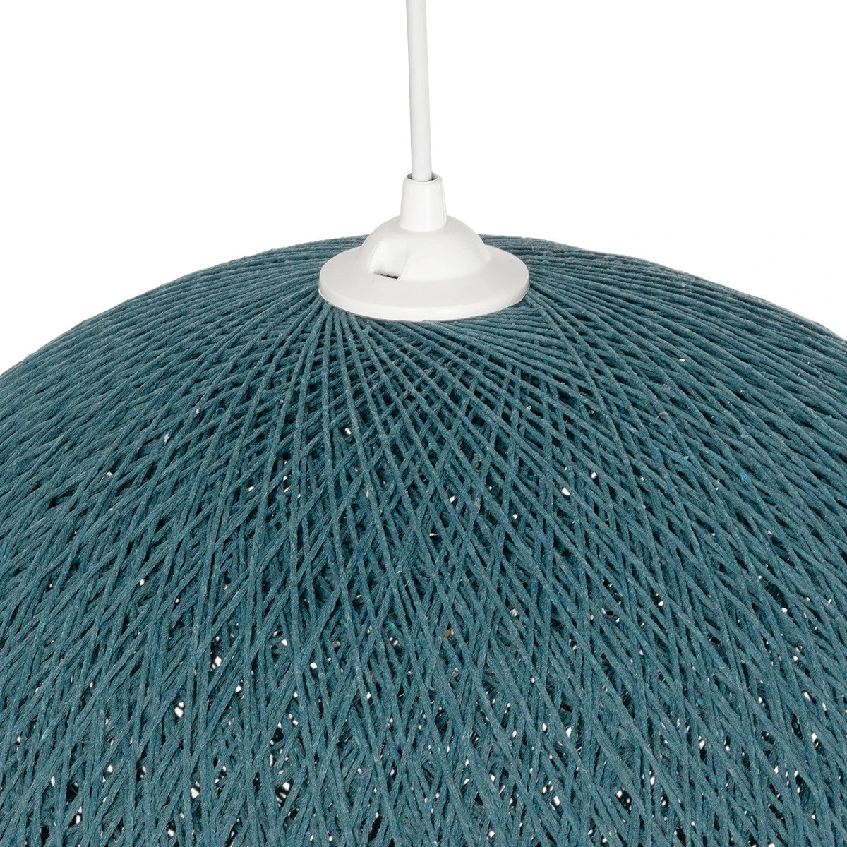 GLOBOSTAR® SOLEI 205-0010 Boho Κρεμαστό Φωτιστικό Οροφής με Ντουί 1 x E27 AC 220-240V IP20 - Τιρκουάζ - M40 x Π40 x Υ45cm - ledmania.gr