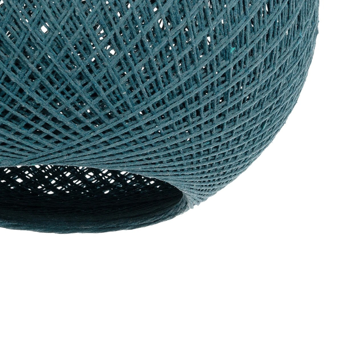 GLOBOSTAR® SOLEI 205-0011 Boho Κρεμαστό Φωτιστικό Οροφής με Ντουί 1 x E27 AC 220-240V IP20 - Τιρκουάζ - M30 x Π30 x Υ35cm - ledmania.gr