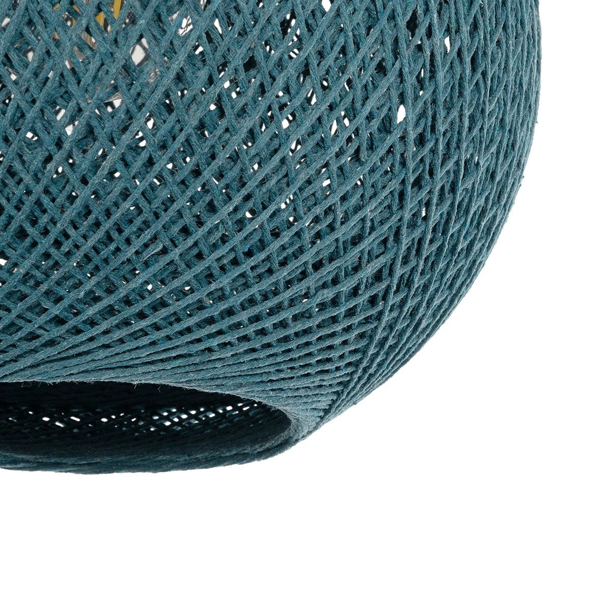 GLOBOSTAR® SOLEI 205-0012 Boho Κρεμαστό Φωτιστικό Οροφής με Ντουί 1 x E27 AC 220-240V IP20 - Τιρκουάζ - M20 x Π20 x Υ25cm - ledmania.gr