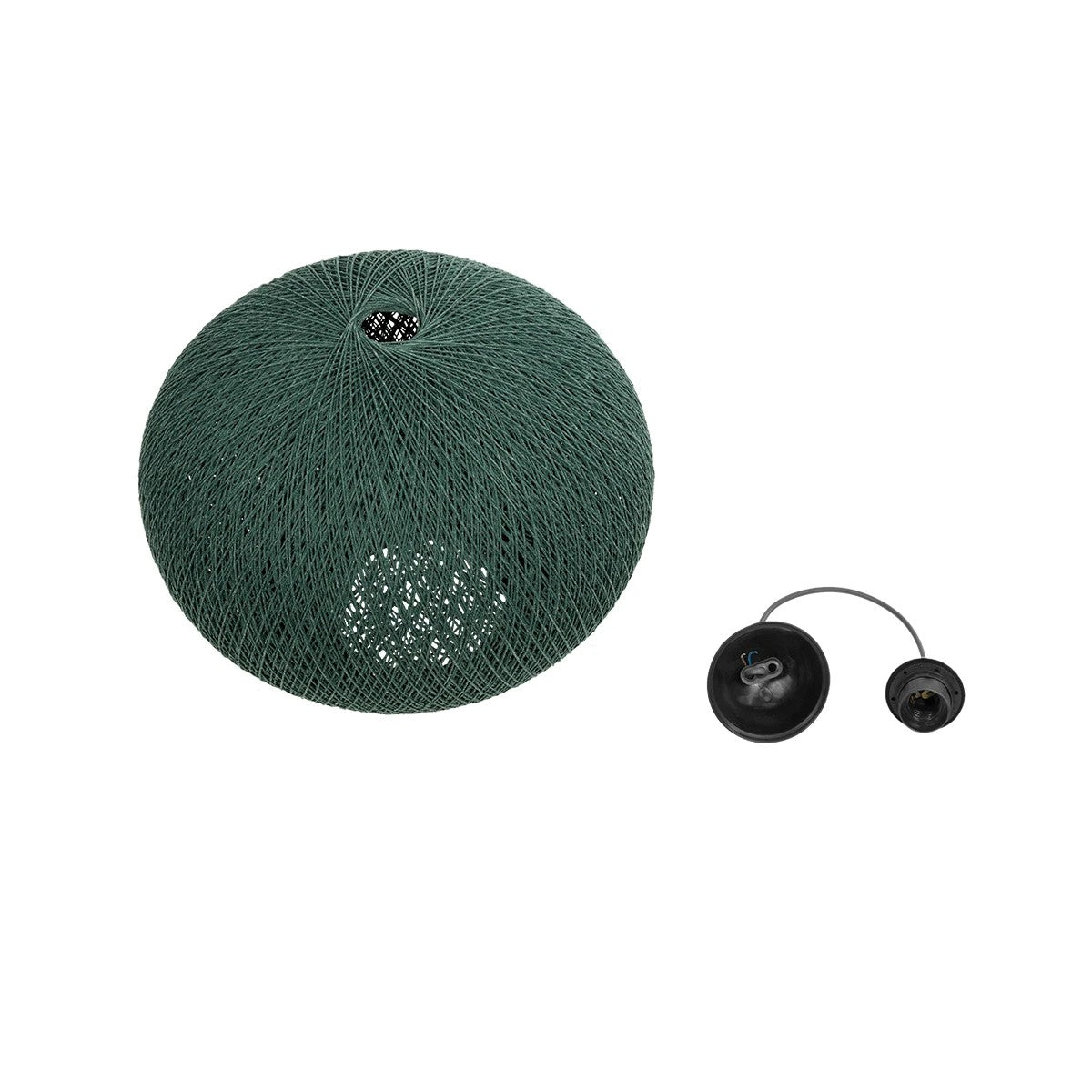 GLOBOSTAR® SOLEI 205-0013 Boho Κρεμαστό Φωτιστικό Οροφής με Ντουί 1 x E27 AC 220-240V IP20 - Πράσινο - M40 x Π40 x Υ45cm - ledmania.gr