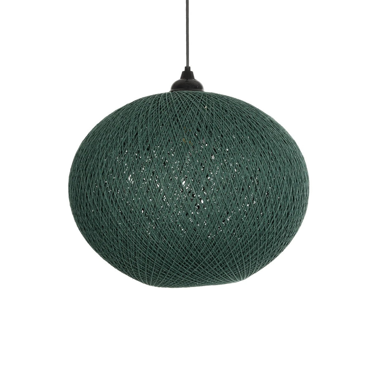 GLOBOSTAR® SOLEI 205-0013 Boho Κρεμαστό Φωτιστικό Οροφής με Ντουί 1 x E27 AC 220-240V IP20 - Πράσινο - M40 x Π40 x Υ45cm - ledmania.gr