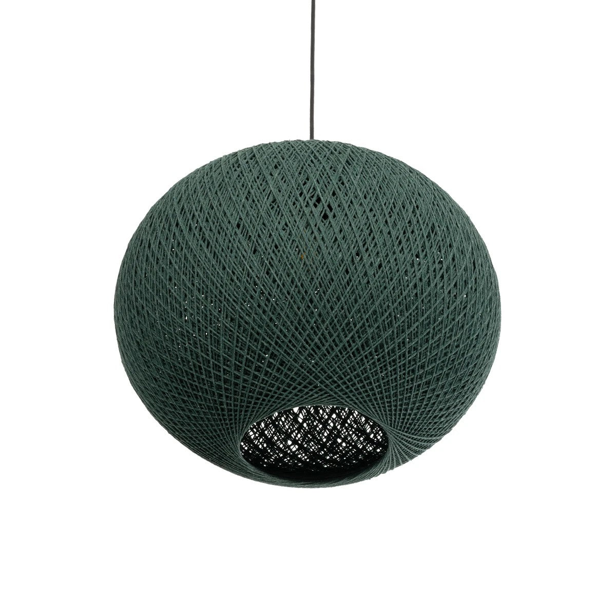 GLOBOSTAR® SOLEI 205-0013 Boho Κρεμαστό Φωτιστικό Οροφής με Ντουί 1 x E27 AC 220-240V IP20 - Πράσινο - M40 x Π40 x Υ45cm - ledmania.gr