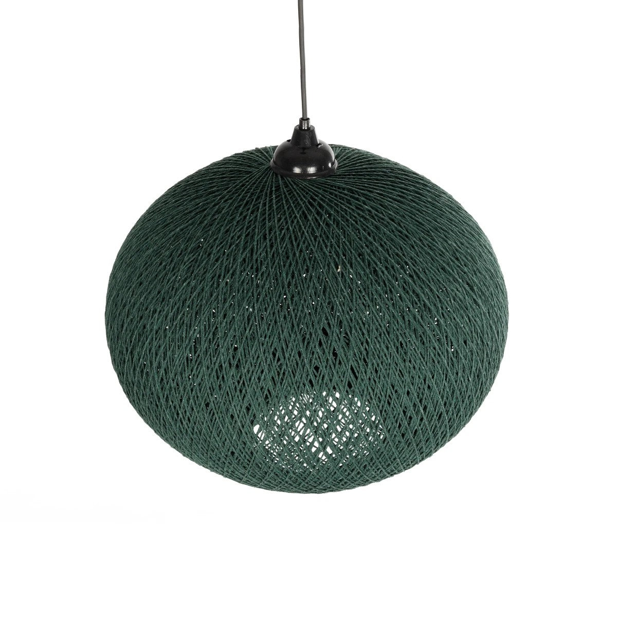 GLOBOSTAR® SOLEI 205-0013 Boho Κρεμαστό Φωτιστικό Οροφής με Ντουί 1 x E27 AC 220-240V IP20 - Πράσινο - M40 x Π40 x Υ45cm - ledmania.gr