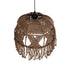 GLOBOSTAR® TONA 205-0016 Boho Κρεμαστό Φωτιστικό Οροφής με Ντουί 1 x E27 AC 220-240V IP20 - Μπεζ - M40 x Π40 x Υ38cm - ledmania.gr