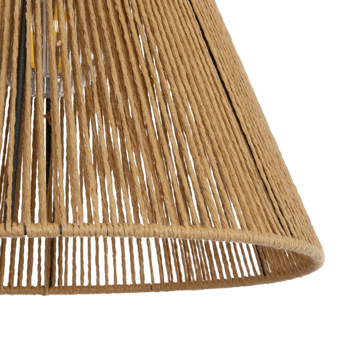 GLOBOSTAR® HUTT 205-0017 Boho Κρεμαστό Φωτιστικό Οροφής με Ντουί 1 x E27 AC 220-240V IP20 - Μπεζ - M25 x Π25 x Υ20cm - ledmania.gr