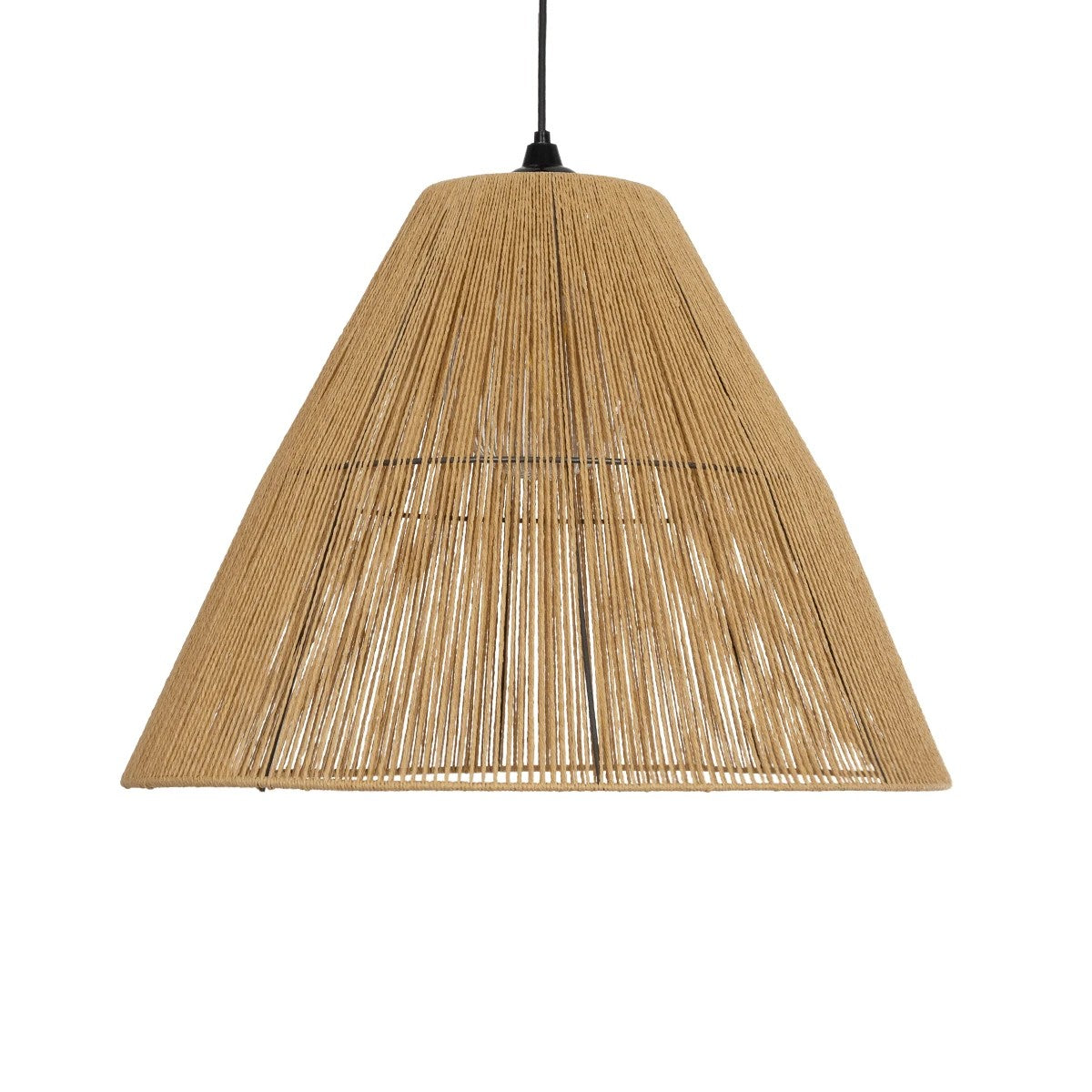 GLOBOSTAR® HUTT 205-0018 Boho Κρεμαστό Φωτιστικό Οροφής με Ντουί 1 x E27 AC 220-240V IP20 - Μπεζ - M50 x Π50 x Υ40cm - ledmania.gr