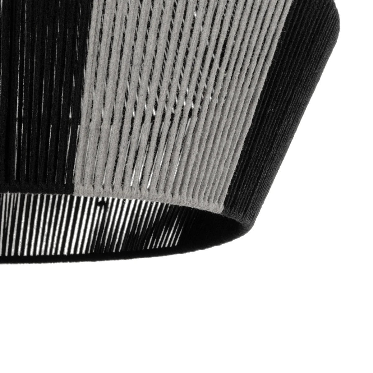 GLOBOSTAR® ANGULUS 205-0021 Boho Κρεμαστό Φωτιστικό Οροφής με Ντουί 1 x E27 AC 220-240V IP20 - Μαύρο & Γκρι - M40 x Π40 x Υ35cm - ledmania.gr