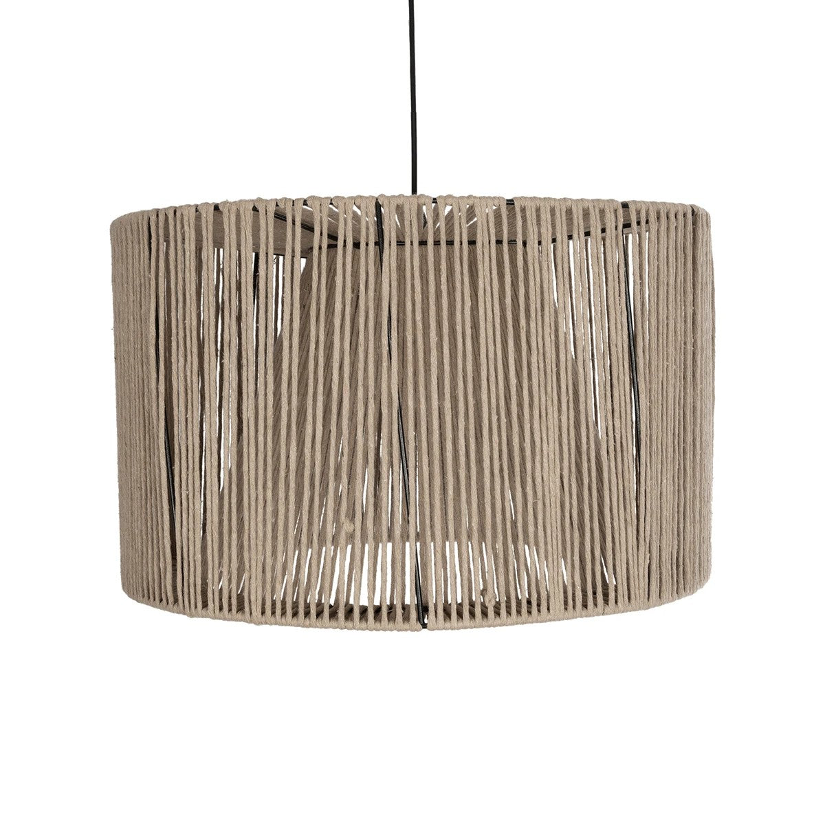 GLOBOSTAR® ZYLINDER 205-0022 Boho Κρεμαστό Φωτιστικό Οροφής με Ντουί 1 x E27 AC 220-240V IP20 - Μπεζ - M50 x Π50 x Υ32cm - ledmania.gr