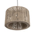 GLOBOSTAR® ZYLINDER 205-0022 Boho Κρεμαστό Φωτιστικό Οροφής με Ντουί 1 x E27 AC 220-240V IP20 - Μπεζ - M50 x Π50 x Υ32cm - ledmania.gr