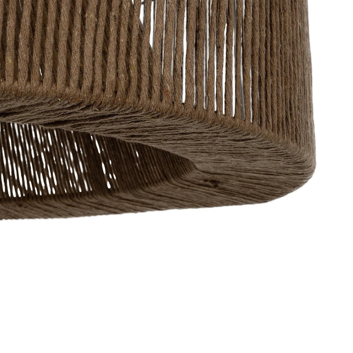 GLOBOSTAR® ZYLINDER 205-0023 Boho Κρεμαστό Φωτιστικό Οροφής με Ντουί 1 x E27 AC 220-240V IP20 - Καφέ - M80 x Π80 x Υ51cm - ledmania.gr