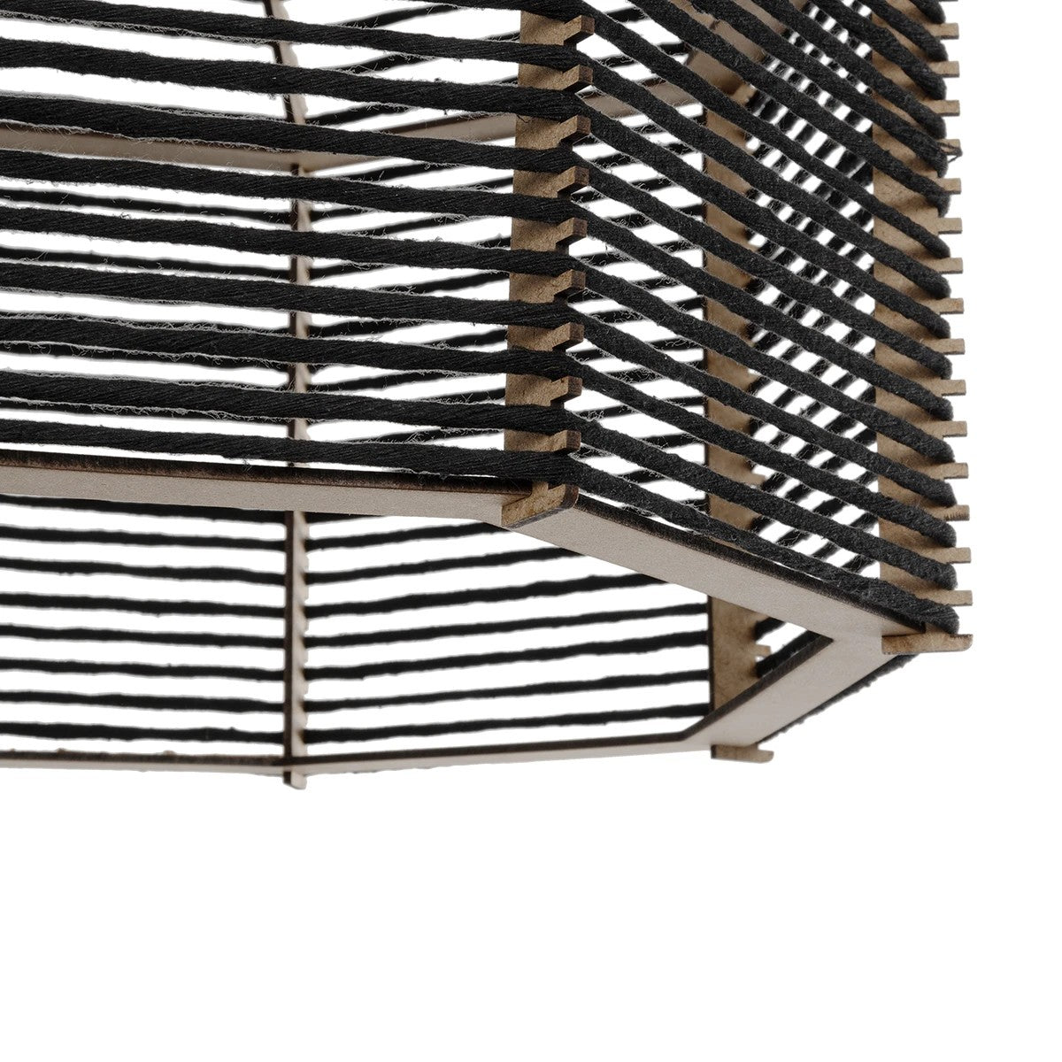 GLOBOSTAR® VORK 205-0027 Boho Κρεμαστό Φωτιστικό Οροφής με Ντουί 1 x E27 AC 220-240V IP20 - Μαύρο - M40 x Π40 x Υ36cm - ledmania.gr