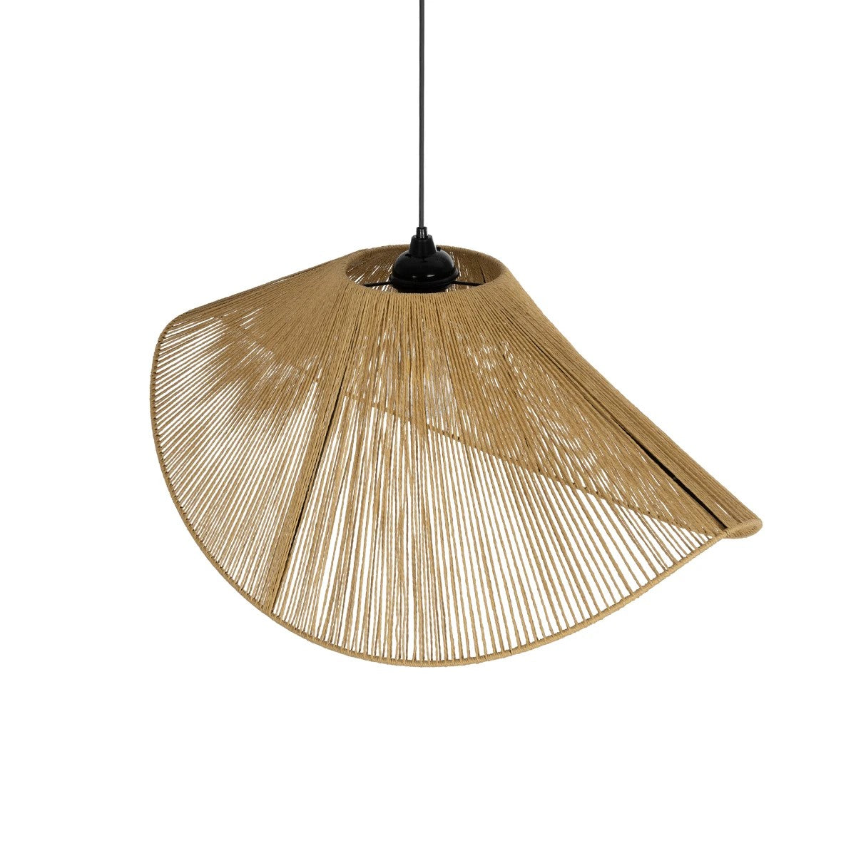 GLOBOSTAR® ECLAIR 205-0031 Boho Κρεμαστό Φωτιστικό Οροφής με Ντουί 1 x E27 AC 220-240V IP20 - Μπεζ - M70 x Π40 x Υ32cm - ledmania.gr