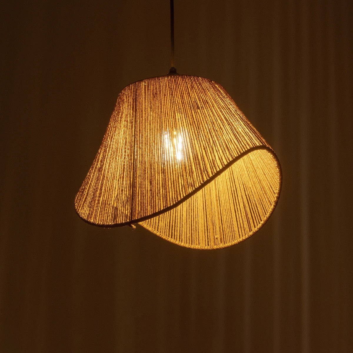 GLOBOSTAR® ELDA 205-0032 Boho Κρεμαστό Φωτιστικό Οροφής με Ντουί 1 x E27 AC 220-240V IP20 - Μπεζ - M32 x Π21 x Υ24cm - ledmania.gr