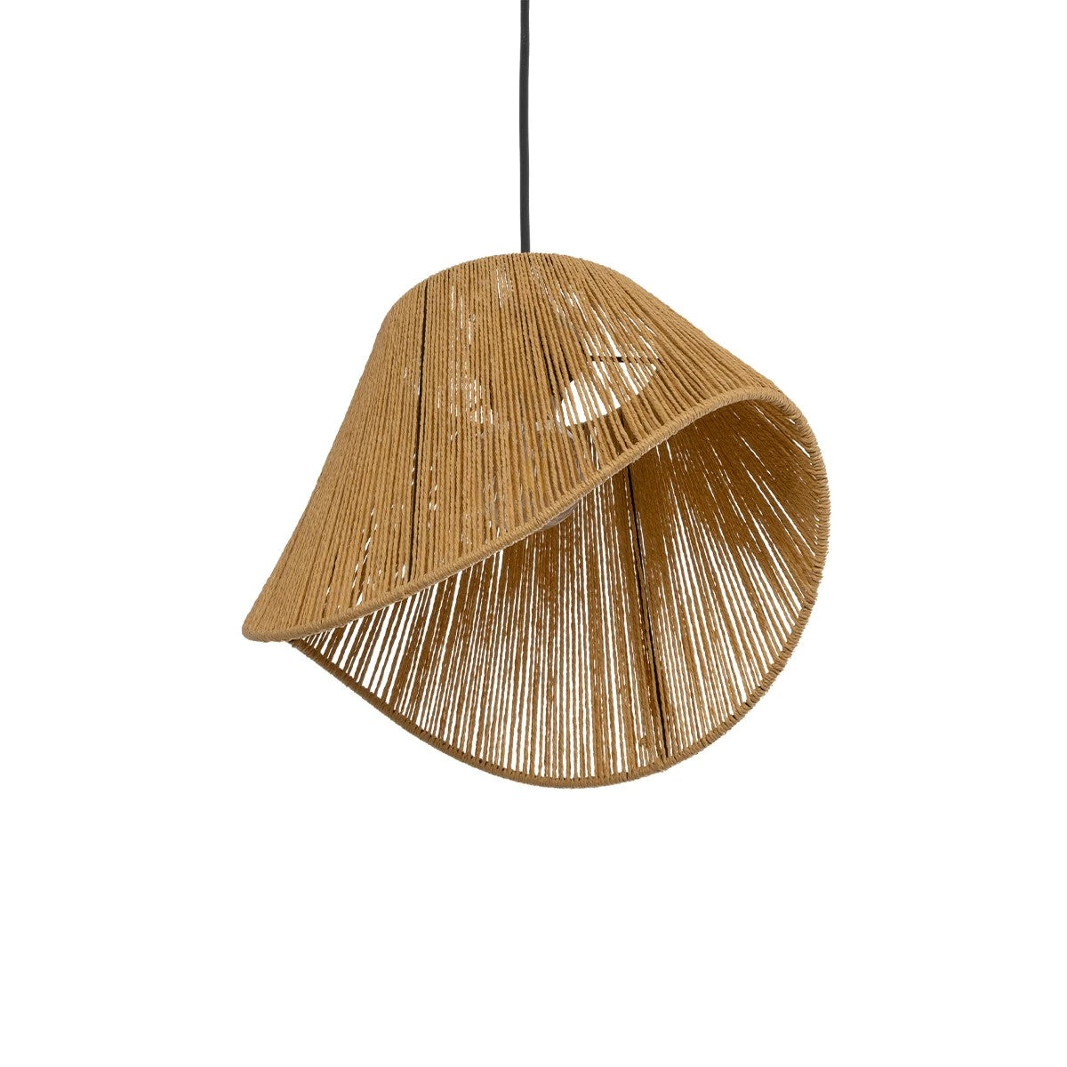GLOBOSTAR® ELDA 205-0032 Boho Κρεμαστό Φωτιστικό Οροφής με Ντουί 1 x E27 AC 220-240V IP20 - Μπεζ - M32 x Π21 x Υ24cm - ledmania.gr