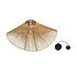 GLOBOSTAR® ELDA 205-0033 Boho Κρεμαστό Φωτιστικό Οροφής με Ντουί 1 x E27 AC 220-240V IP20 - Μπεζ - M68 x Π34 x Υ39cm - ledmania.gr