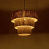 GLOBOSTAR® COROIN 205-0034 Boho Κρεμαστό Φωτιστικό Οροφής με Ντουί 1 x E27 AC 220-240V IP20 - Μπεζ - M40 x Π40 x Υ35cm - ledmania.gr