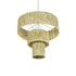 GLOBOSTAR® COROIN 205-0035 Boho Κρεμαστό Φωτιστικό Οροφής με Ντουί 1 x E27 AC 220-240V IP20 - Μπεζ - M70 x Π70 x Υ64cm - ledmania.gr