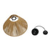 GLOBOSTAR® COROIN 205-0036 Boho Κρεμαστό Φωτιστικό Οροφής με Ντουί 1 x E27 AC 220-240V IP20 - Μπεζ - M35 x Π35 x Υ21cm - ledmania.gr