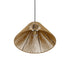 GLOBOSTAR® COROIN 205-0036 Boho Κρεμαστό Φωτιστικό Οροφής με Ντουί 1 x E27 AC 220-240V IP20 - Μπεζ - M35 x Π35 x Υ21cm - ledmania.gr