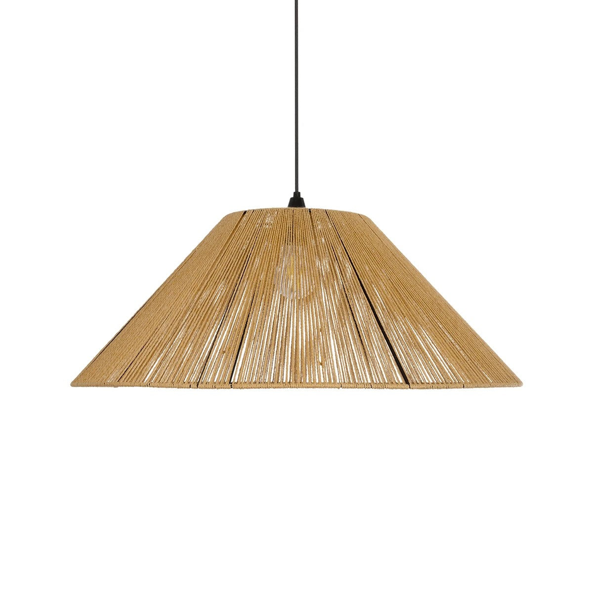 GLOBOSTAR® HATA 205-0037 Boho Κρεμαστό Φωτιστικό Οροφής με Ντουί 1 x E27 AC 220-240V IP20 - Μπεζ - M60 x Π60 x Υ27cm - ledmania.gr