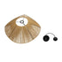 GLOBOSTAR® COURBE 205-0039 Boho Κρεμαστό Φωτιστικό Οροφής με Ντουί 1 x E27 AC 220-240V IP20 - Μπεζ - M62 x Π62 x Υ22cm - ledmania.gr