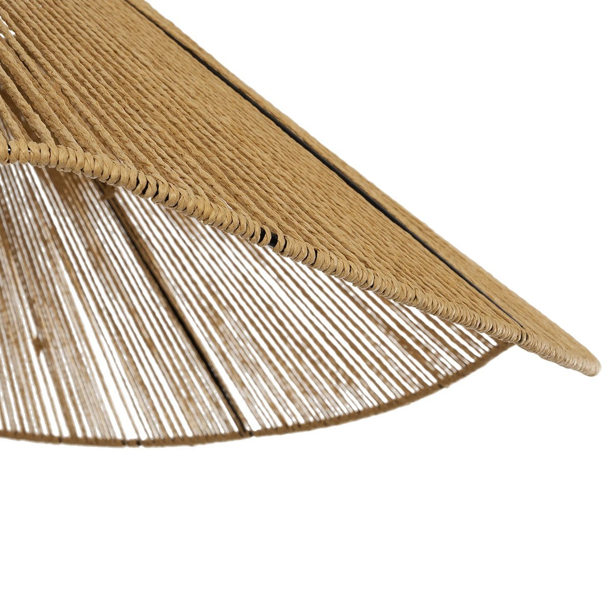 GLOBOSTAR® COURBE 205-0039 Boho Κρεμαστό Φωτιστικό Οροφής με Ντουί 1 x E27 AC 220-240V IP20 - Μπεζ - M62 x Π62 x Υ22cm - ledmania.gr