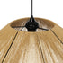 GLOBOSTAR® COURBE 205-0039 Boho Κρεμαστό Φωτιστικό Οροφής με Ντουί 1 x E27 AC 220-240V IP20 - Μπεζ - M62 x Π62 x Υ22cm - ledmania.gr