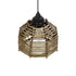 GLOBOSTAR® JUTTO 205-0040 Boho Κρεμαστό Φωτιστικό Οροφής με Ντουί 1 x E27 AC 220-240V IP20 - Μπεζ - M20 x Π20 x Υ18cm - ledmania.gr