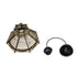 GLOBOSTAR® JUTTI 205-0042 Boho Κρεμαστό Φωτιστικό Οροφής με Ντουί 1 x E27 AC 220-240V IP20 - Μπεζ - M26 x Π26 x Υ15cm - ledmania.gr