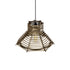 GLOBOSTAR® JUTTI 205-0042 Boho Κρεμαστό Φωτιστικό Οροφής με Ντουί 1 x E27 AC 220-240V IP20 - Μπεζ - M26 x Π26 x Υ15cm - ledmania.gr